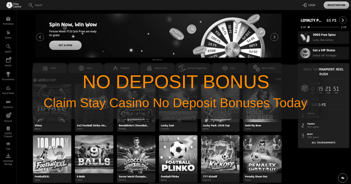 Stay Casino No Deposit Bonus - Best Offers USA 2026